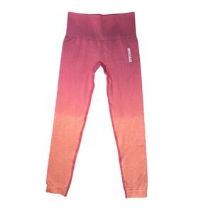 Ombre Pink/Orange - Gym Shark Yoga Pants - Size XS